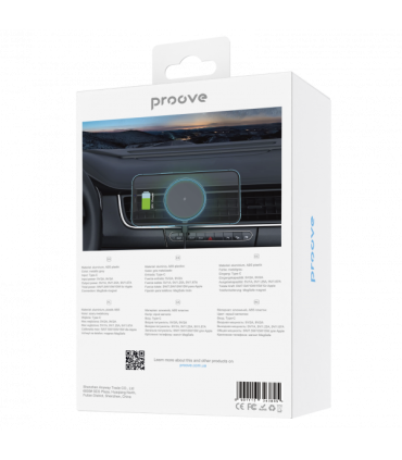 Uchwyt Samochodowy z Ładowarką Proove Magic Circle Pro 15W – Szybkie Ładowanie