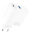 Ładowarka Proove Silicon Power | White 45W Plus (Type-C + USB)