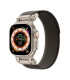 Pasek Nylon Black/Orange – Apple Watch 42–49 mm