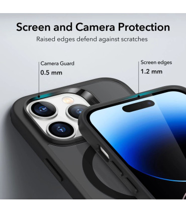 Etui ESR Classic Hybrid MagSafe iPhone 14 Pro – Matowa Czerń