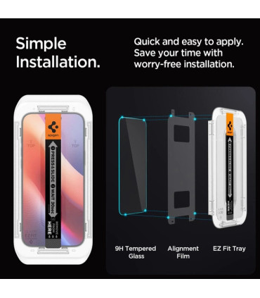 Szkło Ochronne Spigen Glas.tR EZ Fit Privacy iPhone 16 Pro Max