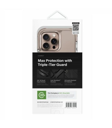 Etui UNIQ Combat iPhone 16 Pro Max – Złote, MagSafe
