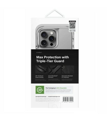 Etui UNIQ Combat iPhone 16 Pro Max – Szare, MagSafe
