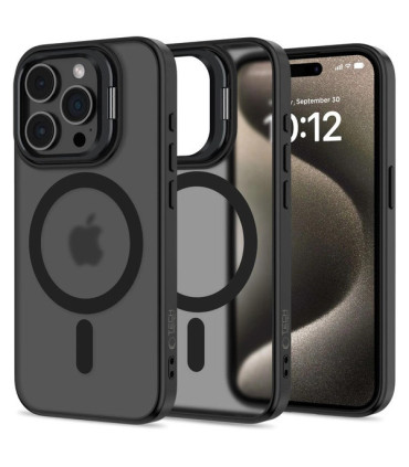 Etui Tech-Protect MagStand iPhone 15 Pro – Czarne, MagSafe