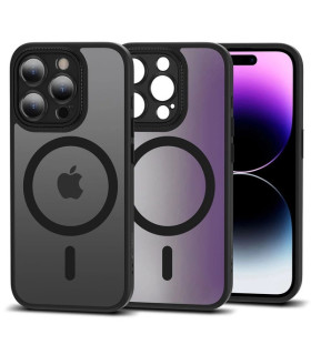 Etui Tech-Protect MagMat Cam+ iPhone 15 Pro – Czarny Mat, MagSafe