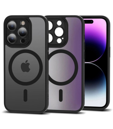 Etui Tech-Protect MagMat Cam+ iPhone 15 Pro – Czarny Mat, MagSafe