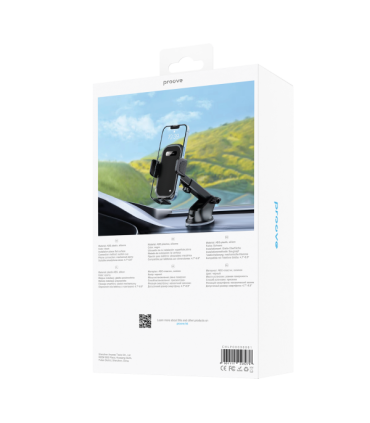 Uchwyt Samochodowy Proove Longway Plaid – Przyssawka, Stabilny i Uniwersalny