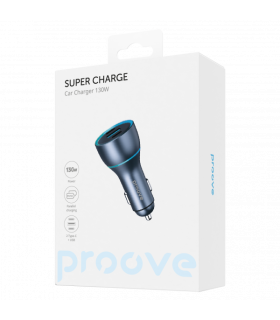 Ładowarka Samochodowa Proove 130W – 2x Type-C + USB