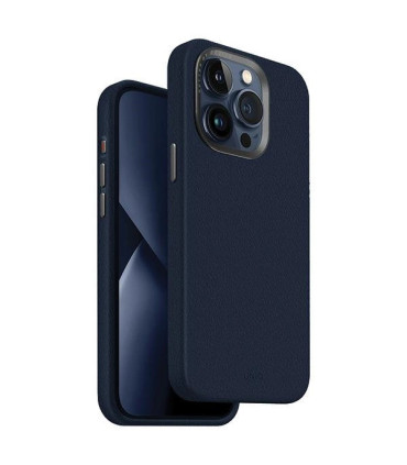 Etui UNIQ Lino Hue iPhone 15 Pro Max – Pomarańczowe, MagSafe