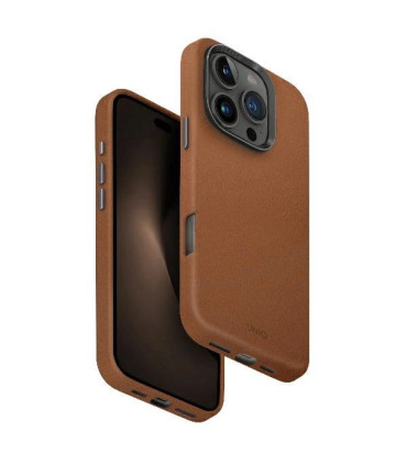 Etui UNIQ Lyden MagSafe iPhone 16 Pro – Karmelowe, Stylowa Ochrona