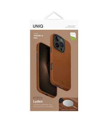 Etui UNIQ Lyden MagSafe iPhone 16 Pro – Karmelowe, Stylowa Ochrona