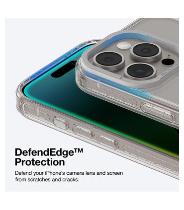 Etui Titan Pro MagSafe iPhone 16 Pro – Przezroczysto-Szary