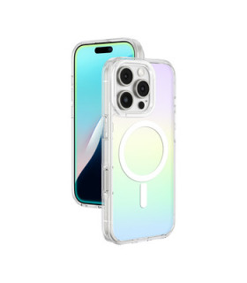 Etui Minimal MagSafe iPhone 16 Pro – Tęczowy Styl