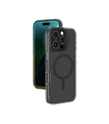 Etui Titan Pro MagSafe iPhone 16 Pro Max – Przezroczysto-Czarny