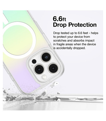 Etui Titan Pro MagSafe iPhone 16 Pro Max – Przezroczysto-Czarny