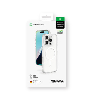 Przezroczyste Etui Minimal MagSafe iPhone 16 Pro – Wytrzymałość i Styl