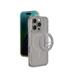 Etui Titan Pro Ring Grip iPhone 16 Pro – 10FT, IP16, Szary