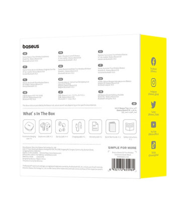 Słuchawki Baseus Bowie E19 Black – Bezprzewodowa Jakość!