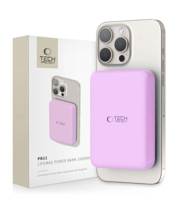 Powerbank Tech-Protect PB11 10000mAh – Różowy MagSafe!