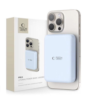 Powerbank Tech-Protect PB11 10000mAh – Niebieski MagSafe!