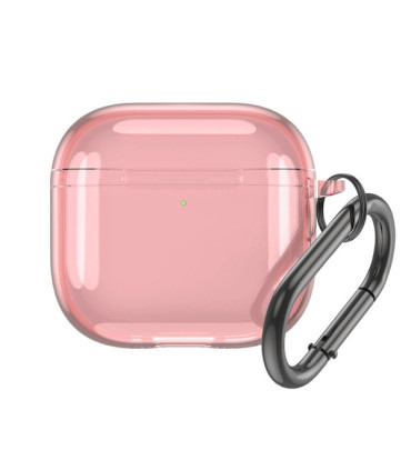 Przezroczyste etui na AirPods 4 – Różowa Ochrona!