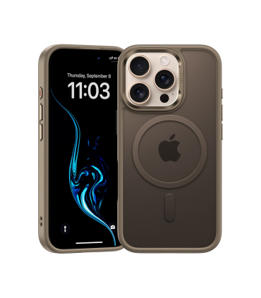 Benks Etui Magnetic Mist Metal Frame – iPhone 16 Pro Tytan