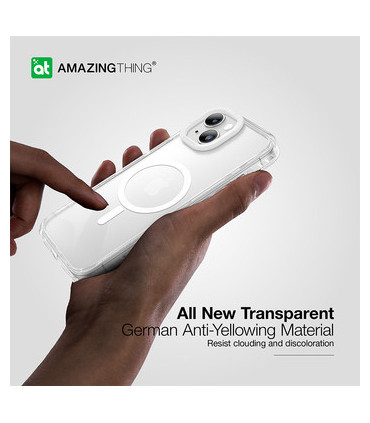 Amazing Thing Etui Titan Pro MagSafe Case – iPhone 15 Przezroczysty