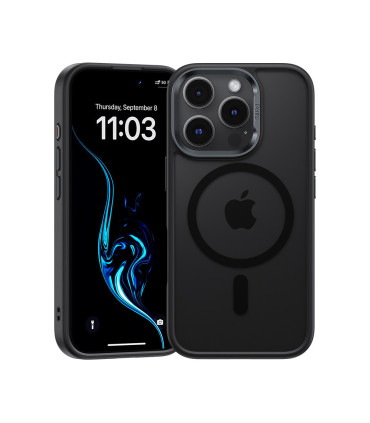 Benks Etui Magnetic Mist Metal Frame – iPhone 16 Pro Czarny