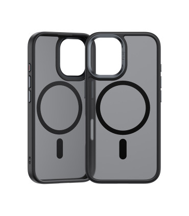 Benks Etui Magnetic Mist Metal Frame – iPhone 16 Pro  Szary