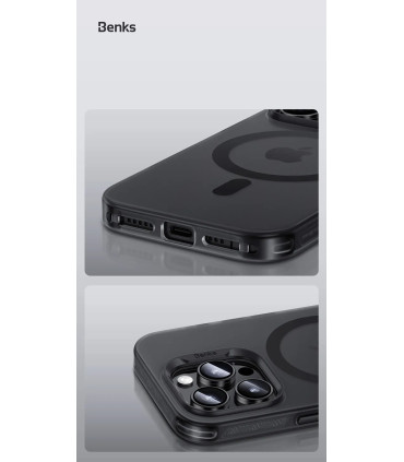Benks Magnetic Lucid Armor Protective Case – iPhone 16 Pro Grey