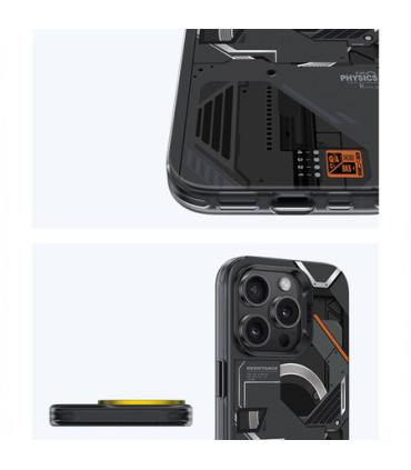 Etui Benks Magnetic Mecha Series Czarny – iPhone 16 Pro