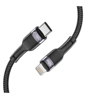 Kabel Tech-Protect UltraBoost 2 USB-C do Lightning 30W 0,25m – Czarny