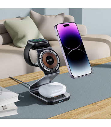 Ładowarka Tech-Protect QI15W-A29 – MagSafe 3w1 do iPhone