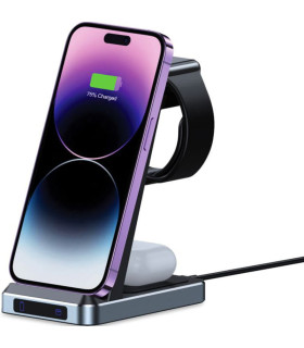 Ładowarka Tech-Protect Qi 15W-A26 3w1 – Szybkie Ładowanie