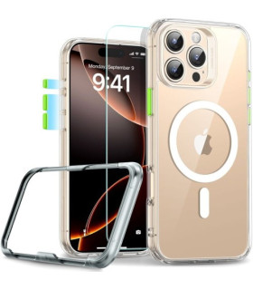 Zestaw ESR Classic Pro Set HaloLock do iPhone 16 Pro – Przezroczysty