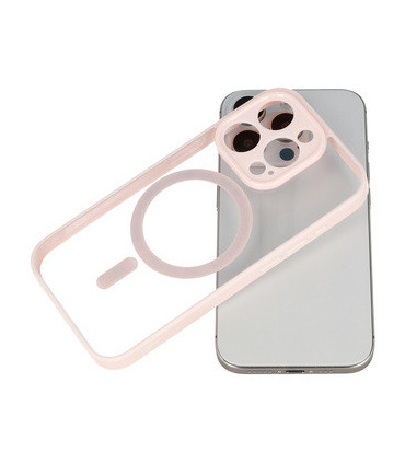 Etui Acrylic Color MagSafe do iPhone 13 Pro – Jasnoróżowe