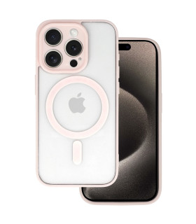 Etui Acrylic Color MagSafe do iPhone 13 Pro – Jasnoróżowe