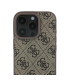 Etui Guess Hardcase Leather 4G Triangle Strass do iPhone 16 Pro – Brązowe