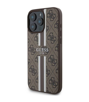 Etui Guess 4G Printed Stripes MagSafe do iPhone 16 Pro Max – Elegancja i Funkcjonalność