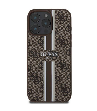 Etui Guess 4G Printed Stripes MagSafe do iPhone 16 Pro Max – Elegancja i Funkcjonalność