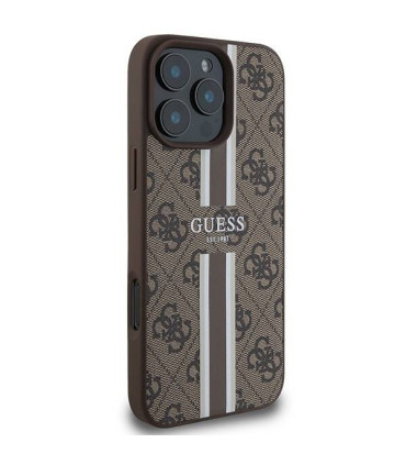 Etui Guess 4G Printed Stripes MagSafe do iPhone 16 Pro Max – Elegancja i Funkcjonalność