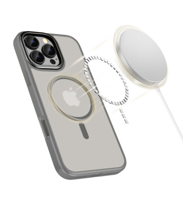 Etui Tech-Protect MagEdge MagSafe do iPhone 16 Pro – Titanium Gunmetal