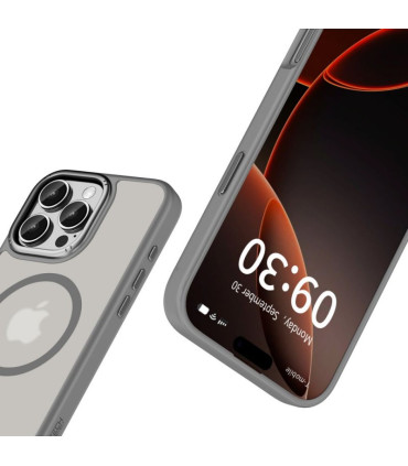 Etui Tech-Protect MagEdge MagSafe do iPhone 16 Pro – Titanium Gunmetal