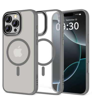 Etui Tech-Protect MagEdge MagSafe do iPhone 16 Pro – Titanium Gunmetal
