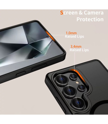 Etui Tech-Protect MagMat MagSafe do Galaxy S25 Ultra – Matowa czerń