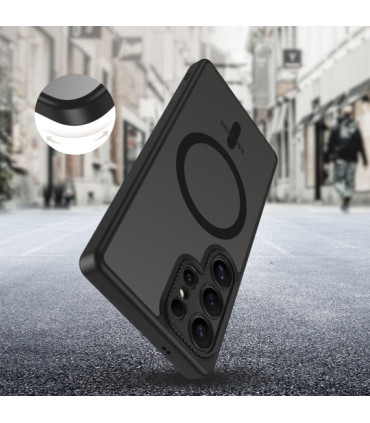 Etui Tech-Protect MagMat MagSafe do Galaxy S25 Ultra – Matowa czerń