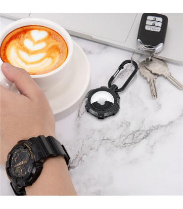 Etui Tech-Protect TPU Carbon na Apple AirTag – Czarny