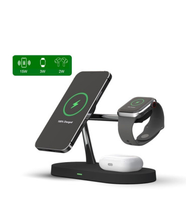 Ładowarka Tech-Protect A12 3w1 MagSafe – Czarna