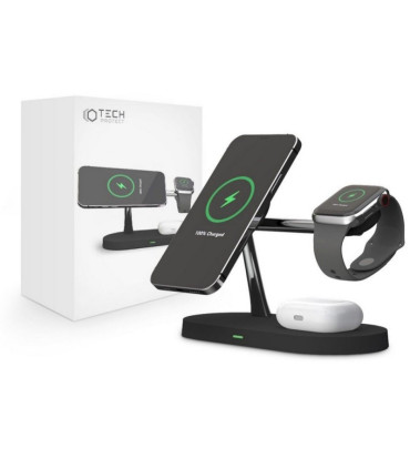 Ładowarka Tech-Protect A12 3w1 MagSafe – Czarna