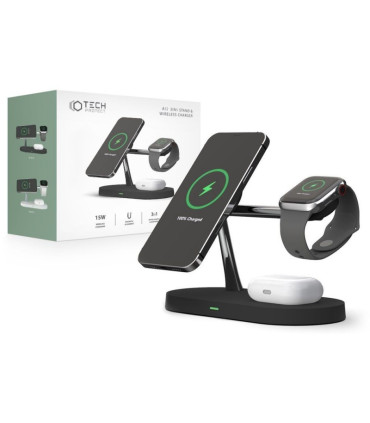 Ładowarka Tech-Protect A12 3w1 MagSafe – Czarna